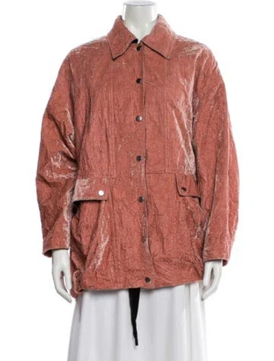 Pre-owned Tory Burch Jacket In Pink