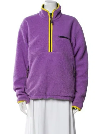 Pre-owned Tory Burch Jacket In Purple