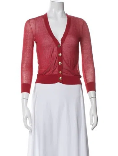 Pre-owned Tory Burch Jacket In Red