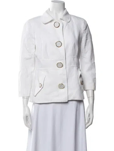 Pre-owned Tory Burch Jacket In White