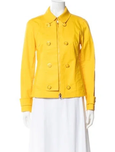Pre-owned Tory Burch Jacket In Yellow