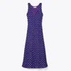 Tory Burch Jacquard Dress In Ballpoint Ink Nothing Ditsy