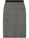 Tory Burch Jacquard Midi Dress In Black