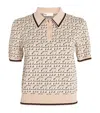 Tory Burch Monogram Jacquard Polo Top