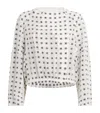 Tory Burch Jacquard Wrap Top In Ivory