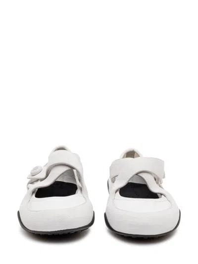 Tory Burch Jane Romand Sport Flats In White