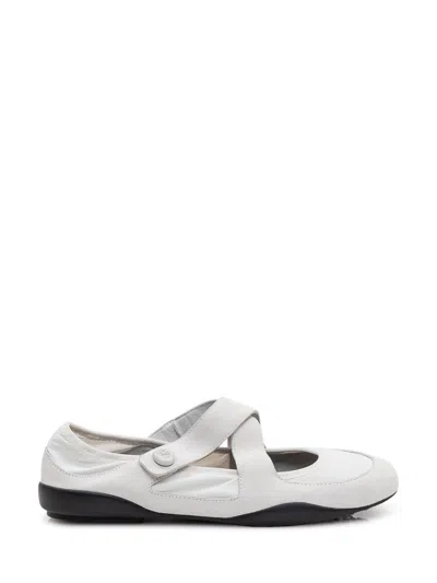 Tory Burch Jane Romand Sport Flats In Silver