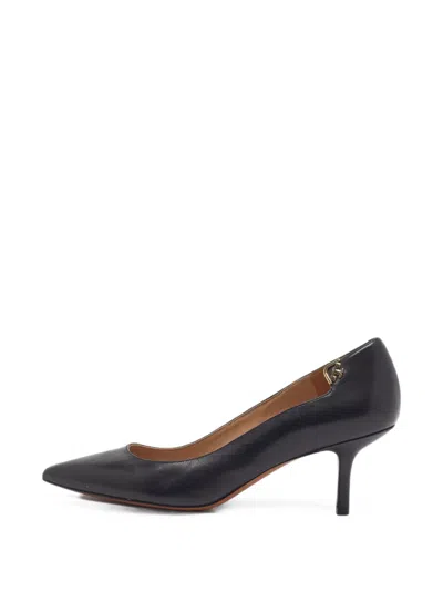 Pre-owned Tory Burch Janey Pointed-toe Pumps In 黑色