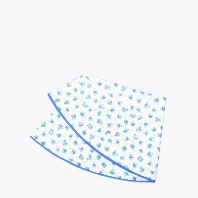 Tory Burch Jardin Round Table Cloth, 70" In White