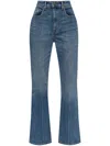 Tory Burch Customizable Belt Cropped Flare Jeans