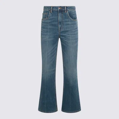 TORY BURCH JEANS BLUE AND GREEN