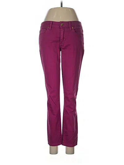 Pre-owned Tory Burch Jeans In Purple