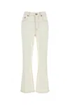 Tory Burch Stretch Denim Jeans In White
