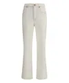 Tory Burch Cropped Flare Jeans In White