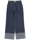 Tory Burch Jeans With Lapels In Blue