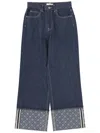 Tory Burch Jeans With Lapels In Blue