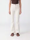 Tory Burch Mini Structured Relaxed Fit Pants In White