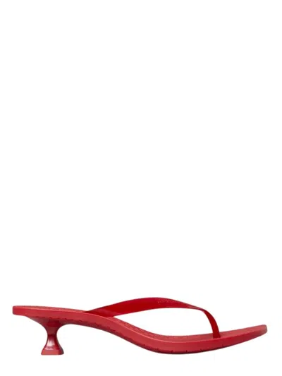 Tory Burch Jelly Heel Flip Flop 40mm In Red