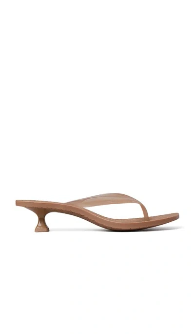 Tory Burch Jelly Heel Flip Flop In Brown