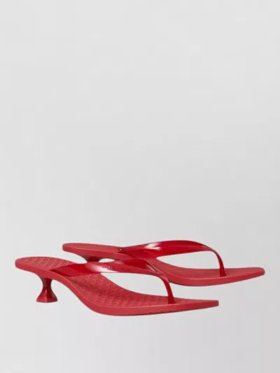 Tory Burch Jelly Heel Flip Flops 40mm Height In White