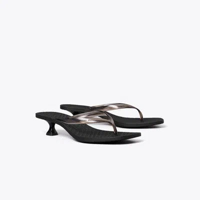 Tory Burch Jelly Heel Flip-flop In Black