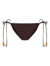 Tory Burch Jersey Bikini Bottom In Brown