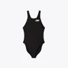 Tory Burch Racerback Bodysuit In Black