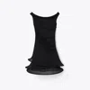 Tory Burch Tiered Hoop Jersey Minidress In Black