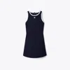 Tory Burch Jersey Racerback Tennis Dress In Blue