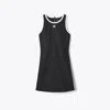 Tory Burch Jersey Racerback Tennis Dress In Black