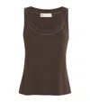 Tory Burch Jersey Tank Top In Multi