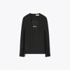 Tory Burch Jessa Crepe U-neck Tunic In Black