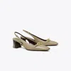 Tory Burch Jessa Heeled Slingback In Brown