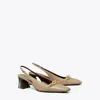 Tory Burch Jessa Heeled Slingback In Neutral