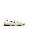 Tory Burch Jessa Leather Loafers In Light Cream