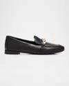 Tory Burch Jessa Leather Loafers In Black