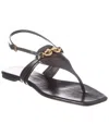 Tory Burch Jessa Leather Sandal In Black