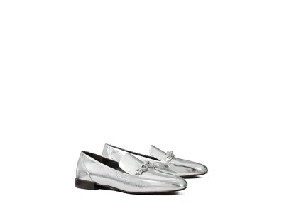 Tory Burch Jessa Loafers In Silver