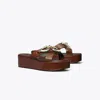 Tory Burch Jessa Platform Sandal In Brown