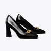 Tory Burch Jessa Leather Pumps In Perfect Black