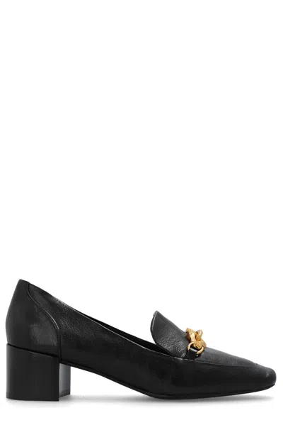 Tory Burch Jessa Square Toe Pumps In Nero