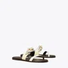 Tory Burch Jessa Two Band Slide Sandal In Neutral