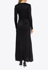 Tory Burch Jessa U-neck Maxi Dress In Black