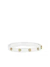 Tory Burch Miller Studded Hinge Bangle In Grey