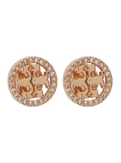Tory Burch Kira Stud Earrings In Grey