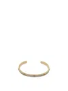 Tory Burch Icon Crystal Paved Cuff Bracelet In Gold