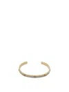 Tory Burch Icon Crystal Paved Cuff Bracelet In Gold