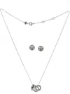 Tory Burch Silver Stainless Steel Jewels In Silver