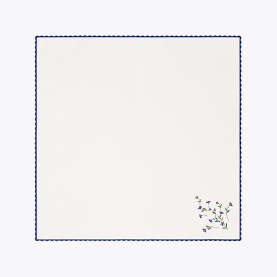 Tory Burch Jolie Fleur Embroidered Napkin, Set Of 4 In New Ivory