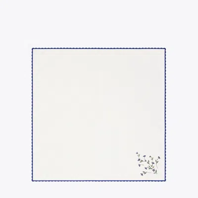 Tory Burch Jolie Fleur Embroidered Napkin, Set Of 4 In White